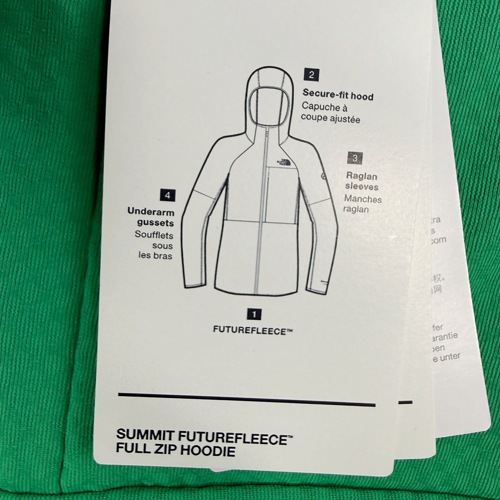 The North Face Summit Series Futurefleece Hoody Nebula Green / Size M Womens - Picture 4 of 12